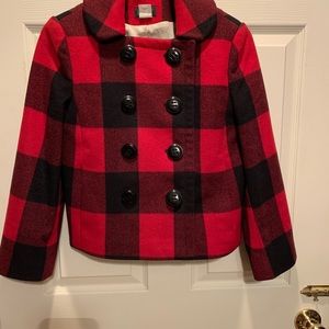 Jcrew flannel wool coat